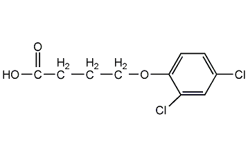 2,4-Dichlorophenoxybutyric acid structural formula