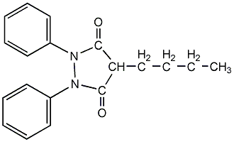Phenylbutazone Structural Formula