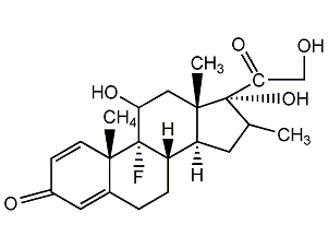 Dexamethasone structural formula