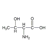 L-threonine structural formula