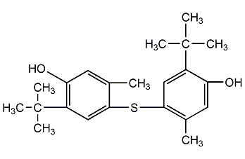 4,4'-硫代雙(6-叔丁基-3-甲基苯酚)結(jié)構(gòu)式