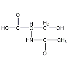 n-乙酰-dl-絲氨酸結(jié)構(gòu)式