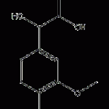 4-Hydroxy-3-methoxymandelic acid structural formula