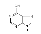 Hypoxanthine structural formula