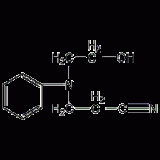 N-(2-cyanoethyl)-N-(2-hydroxyethyl)aniline structural formula