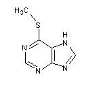 6-Methylmercaptopurine structural formula