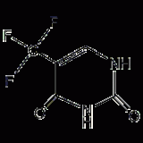 5-Trifluoromethyluracil Structural Formula