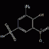 3-amino-4-hydroxy-5-nitrobenzenesulfonic acid structural formula