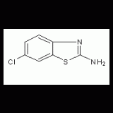 2-amino-6-chlorobenzothiazole structural formula