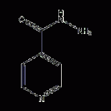 Isonicotinic acid hydrazine structural formula